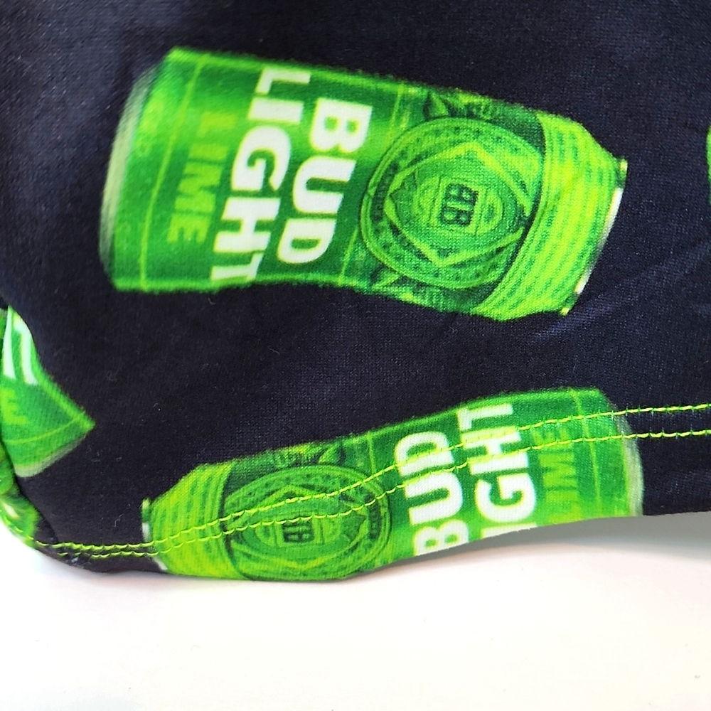 CRAZY BOXER BUD LIGHT GREEN & BLACK COLOR LARGE SIZE 92% POLYESTER 8% ELASTHANNE - Picture 6 of 10